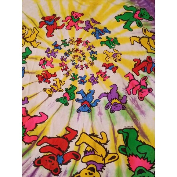 Vintage Grateful Dead Spiral Bears Tie Dye Size XL GDM - Picture 3 of 14